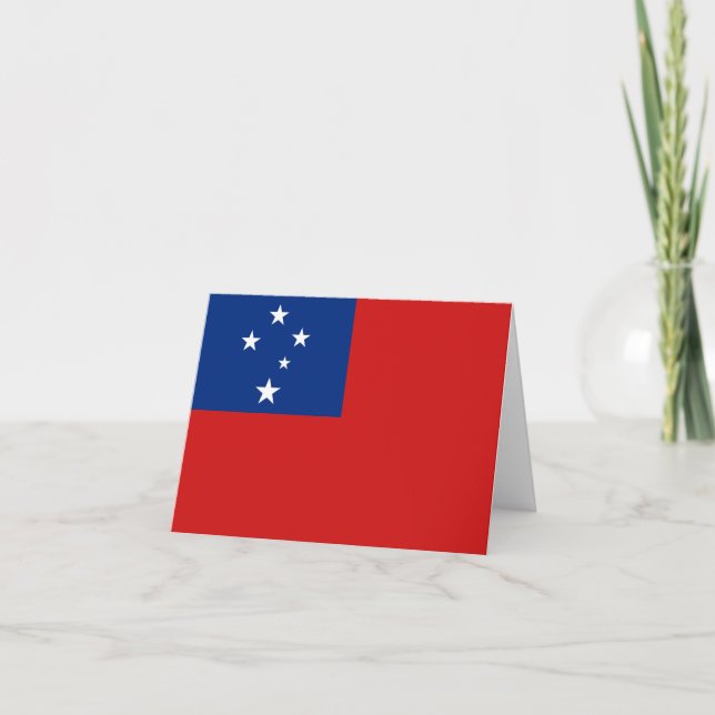 Samoa Flag Notecard (Front)