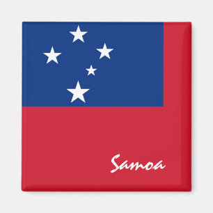 Samoa flag & Oceania Islands holiday/sports fans Magnet