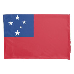 Samoa Flag Pillow Case