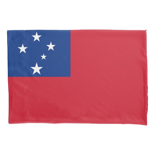 Samoa Flag Pillow Case (Front)
