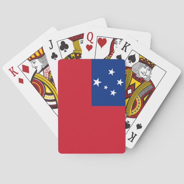 Samoa Flag Poker Cards (Back)