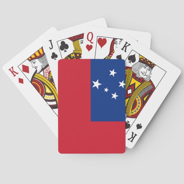 Samoa Flag Poker Cards (Back)
