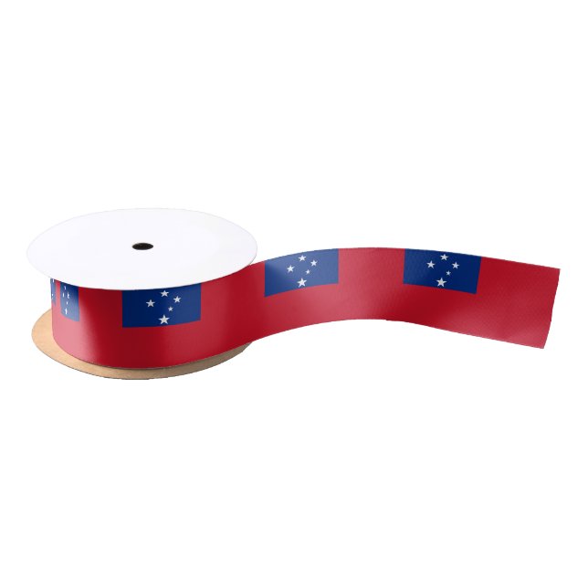 Samoa Flag Satin Ribbon (Spool)