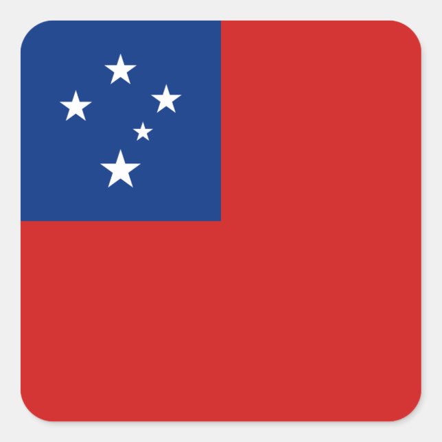 Samoa Flag Sticker (Front)