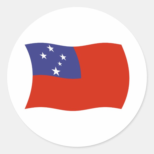 Samoa Flag Sticker (Front)