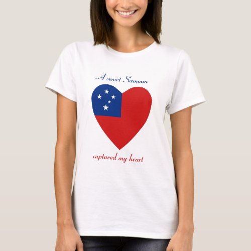 Samoa Flag Sweetheart T_Shirt