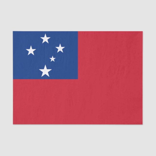 Samoa Flag Tissue Paper (Front)