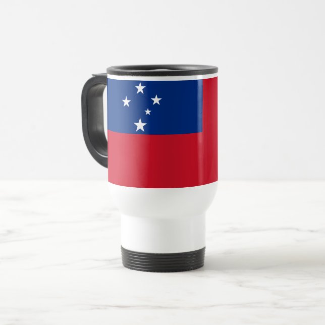 Samoa Flag Travel Mug (Front Left)
