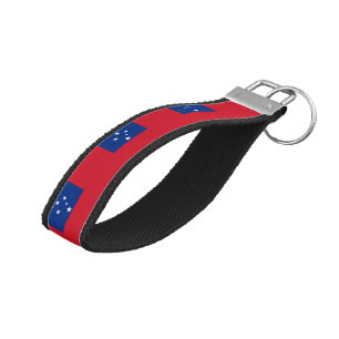 Samoa Flag Wrist Keychain