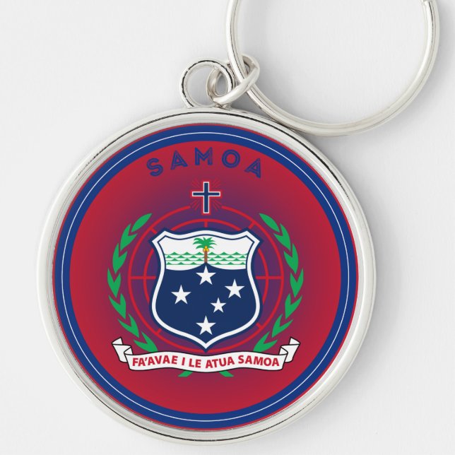 Samoa Heritage Emblem Keychain (Front)