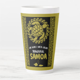Samoa island  latte mug