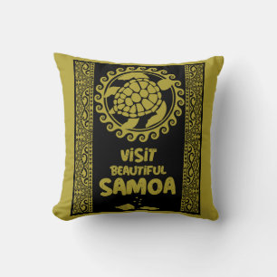 Samoa island throw pillow