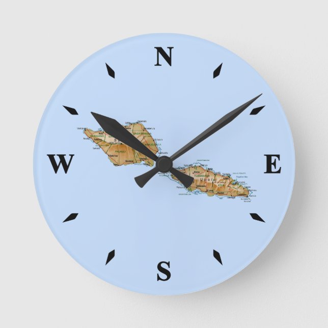 Samoa Map Clock (Front)