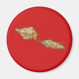 Samoa Map Magnet