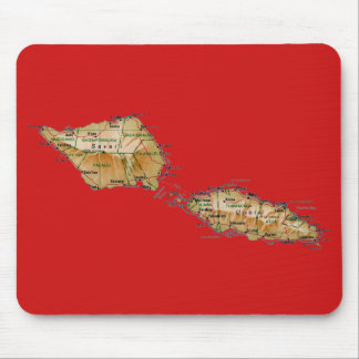 Samoa Map Mousepad