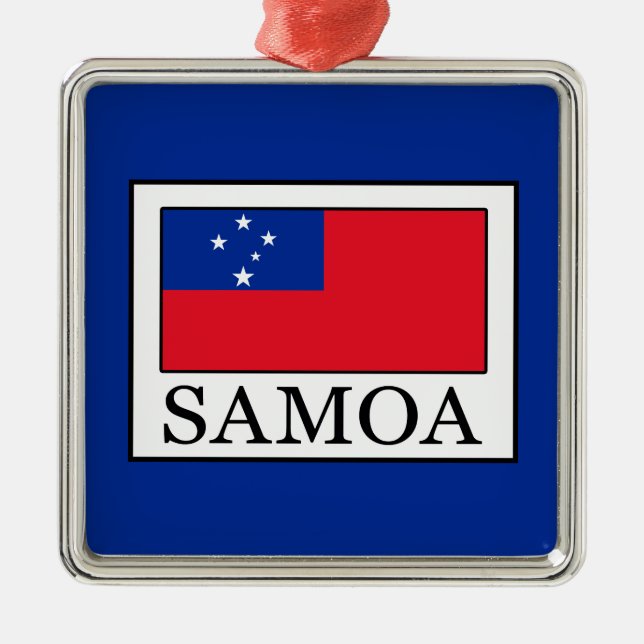 Samoa Metal Ornament (Front)