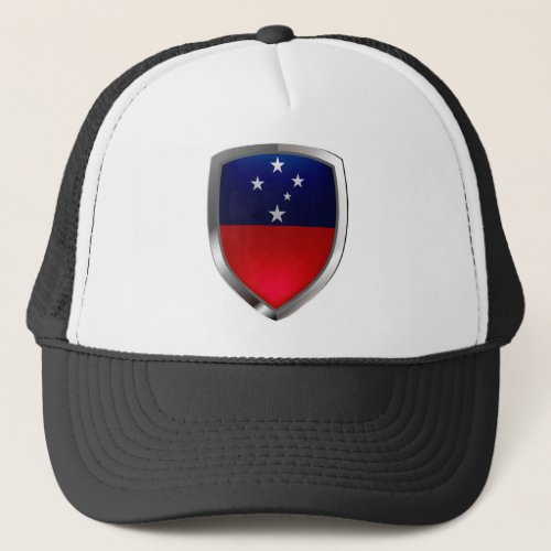 Samoa Metallic Emblem Trucker Hat