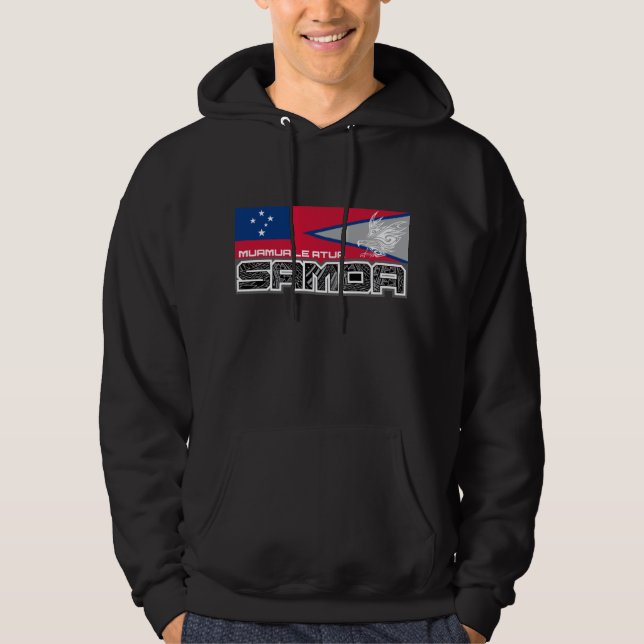 Samoa Muamua Le Atua - American Samoa / Samoa Flag Hoodie (Front)