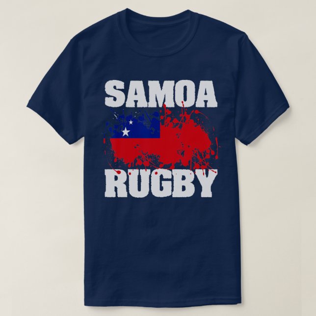 Samoa Rugby Samoan Flag Pride Men Women Gift Idea  T-Shirt (Design Front)
