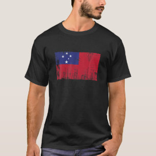 Samoa Samoan Flag Gift Football-Fan Sports Adults T-Shirt