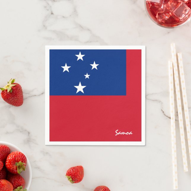 Samoa & Samoan Flag party fashion /sports fans Napkins (Insitu)