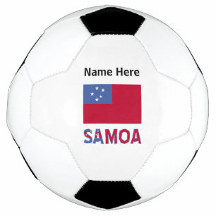 Samoa Samoan Flag Personalized  Soccer Ball