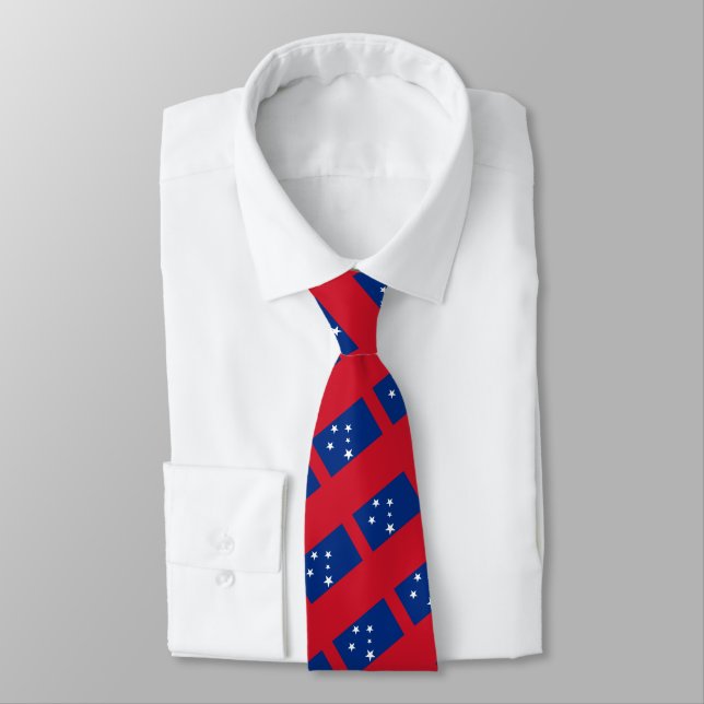 Samoa Ties, fashion Samoan Flag, business Neck Tie (Tied)