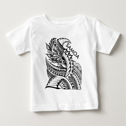 SAMOA Tribal Island Design Baby T_Shirt
