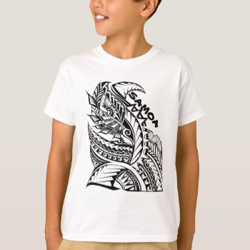 Samoa Tribal Island Design T-shirt by Tongani at Zazzle