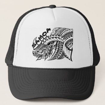Samoa Tribal Island Design Trucker Hat by Tongani at Zazzle