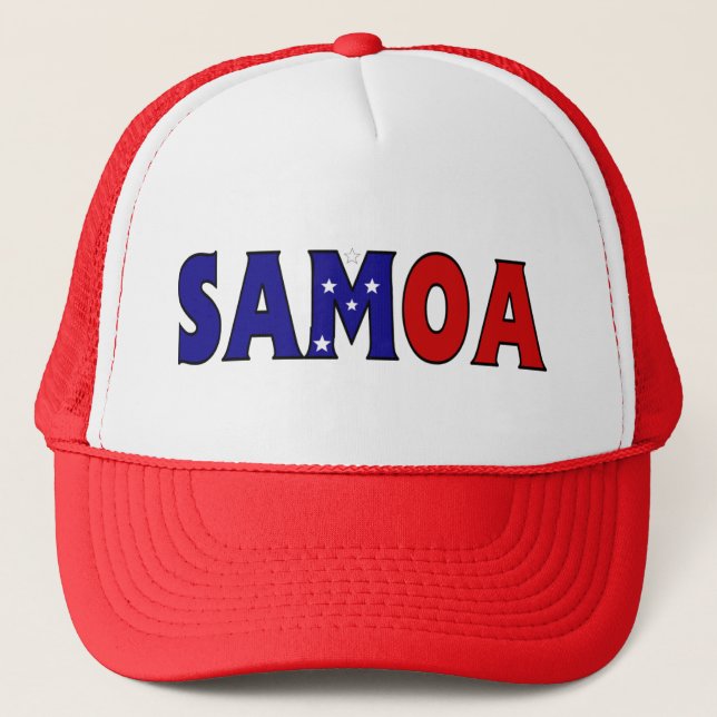 Samoa Trucker Trucker Hat (Front)