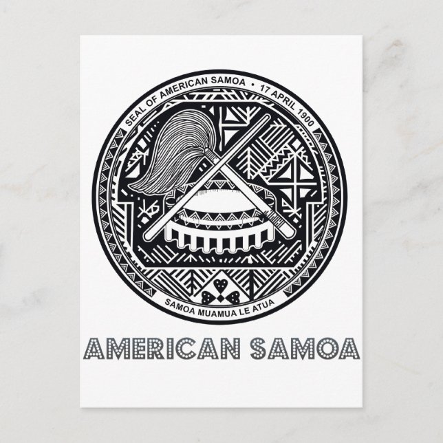 Samoan Emblem Postcard (Front)