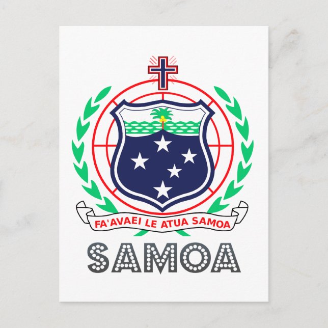 Samoan Emblem Postcard (Front)