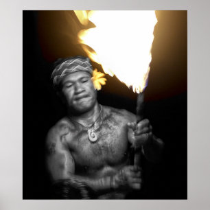 SAMOAN FIRE DANCER POSTER