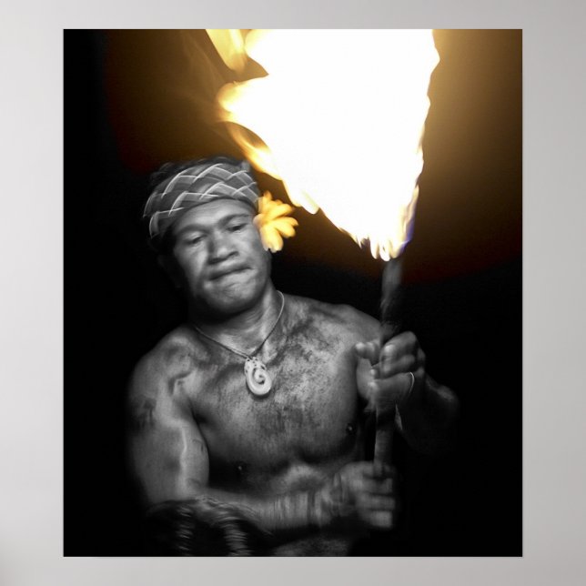 SAMOAN FIRE DANCER POSTER (Front)