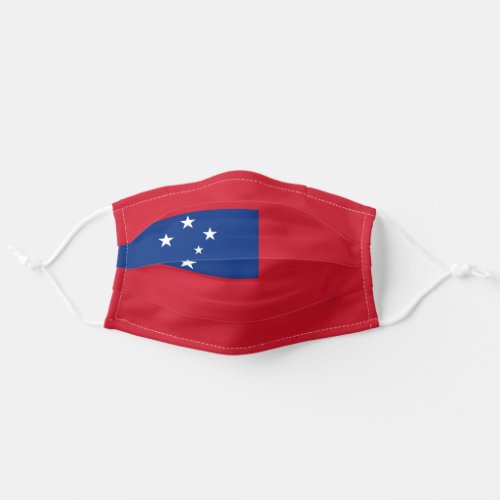 Samoan flag adult cloth face mask