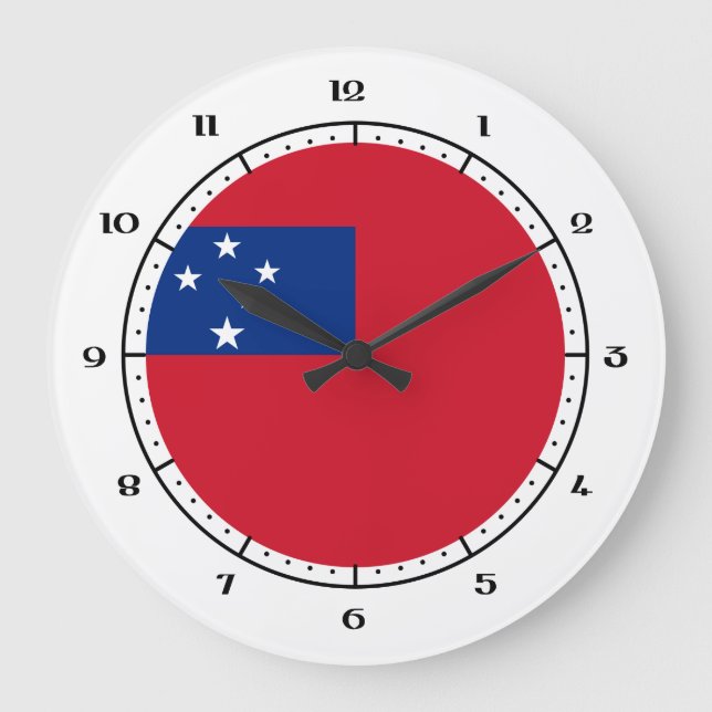 Samoan flag clocks (Front)