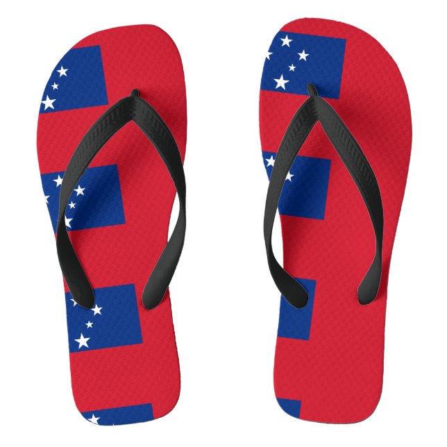 Samoan flag flip flops (Footbed)