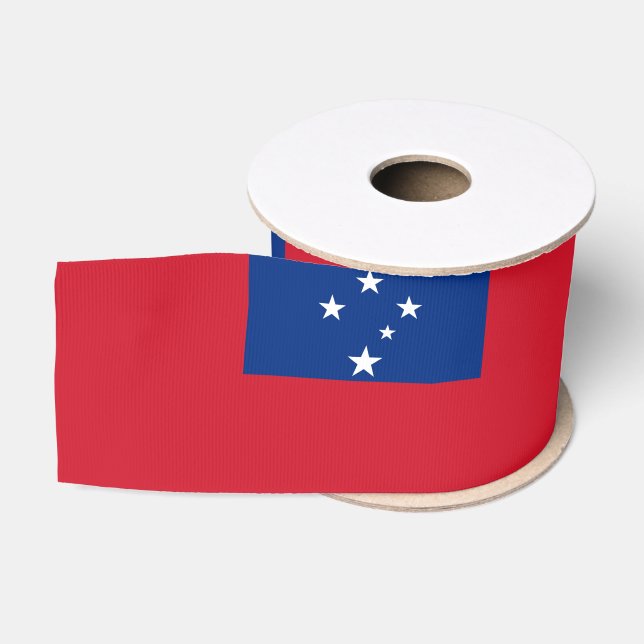 Samoan Flag & Samoa travel, holiday/sports Grosgrain Ribbon (Spool)