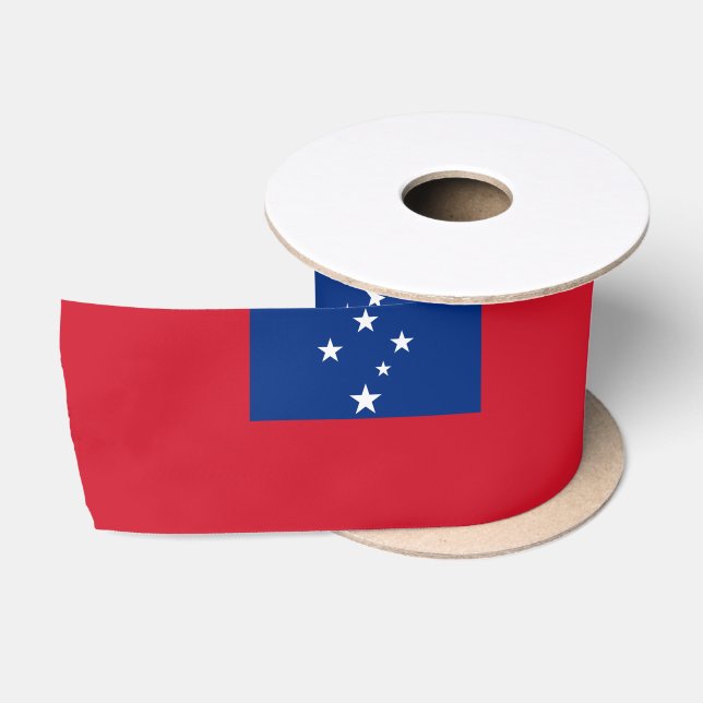 Samoan Flag & Samoa travel, holiday/sports Satin Ribbon (Spool)