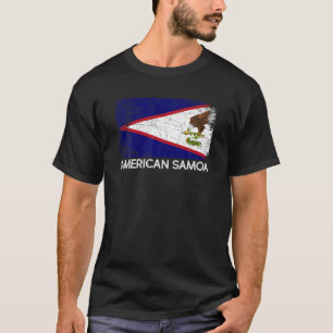 Samoan Flag T Shirt Vintage Made In American Samoa