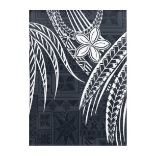 Samoan - Hawaiian - Polynesian Old Tapa Designs Acrylic Print