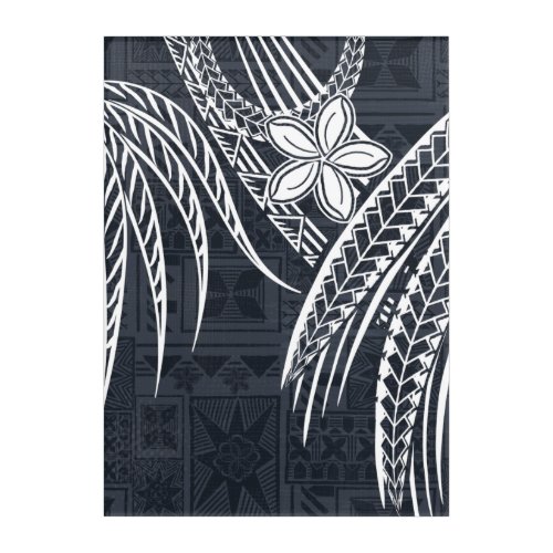 Samoan _ Hawaiian _ Polynesian Old Tapa Designs Acrylic Print