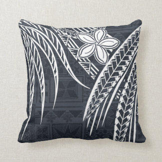 Samoan - Hawaiian - Polynesian Old Tapa Designs Throw Pillow