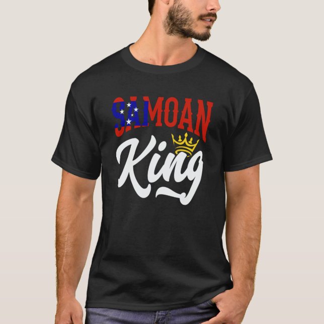 Samoan King Samoa Samoan Samoa Flag T-Shirt (Front)