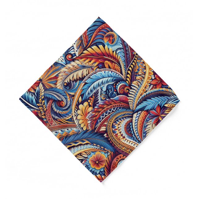 samoan , polynesian  culture inspired  bandana (Front)