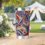 samoan , polynesian ,  culture inspired pattern insulated tumbler