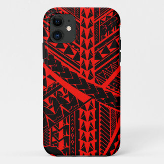 Samoan/Polynesian tribal shapes and symbols iPhone 11 Case