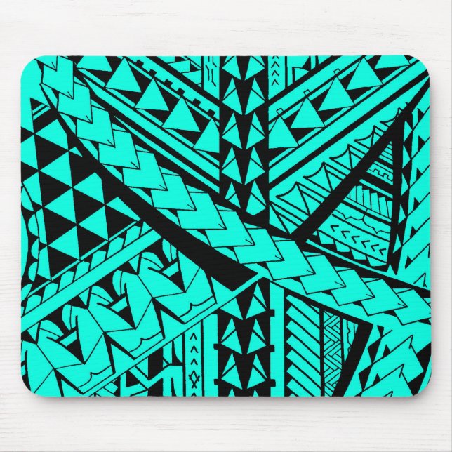 Samoan/Polynesian tribal shapes and symbols Mouse Pad (Front)