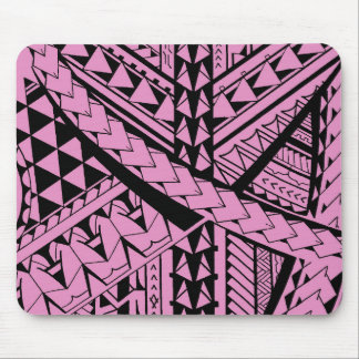 Samoan/Polynesian tribal shapes and symbols Mouse Pad